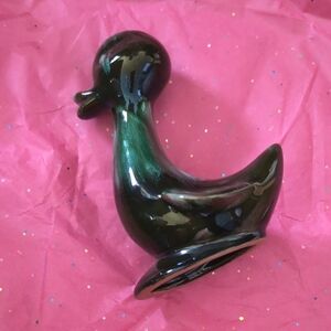 Vintage Blue Mountain Pottery Duck Figurine Mid Century Modern